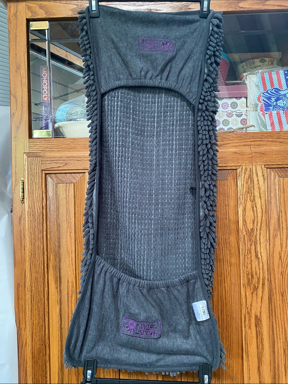 Heart To Tail Grey Micro Fiber Pet Shammy Towel L/XL 14" X 34" New with out Tag